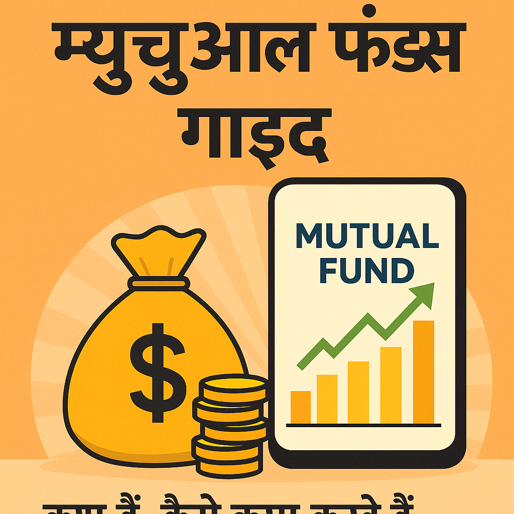"हिंदी में फाइनेंशियल लिटरेसी को दर्शाती एक डिजिटल ग्राफिक जिसमें निवेश, सेविंग्स और बजटिंग जैसे एलिमेंट्स शामिल हैं।"
