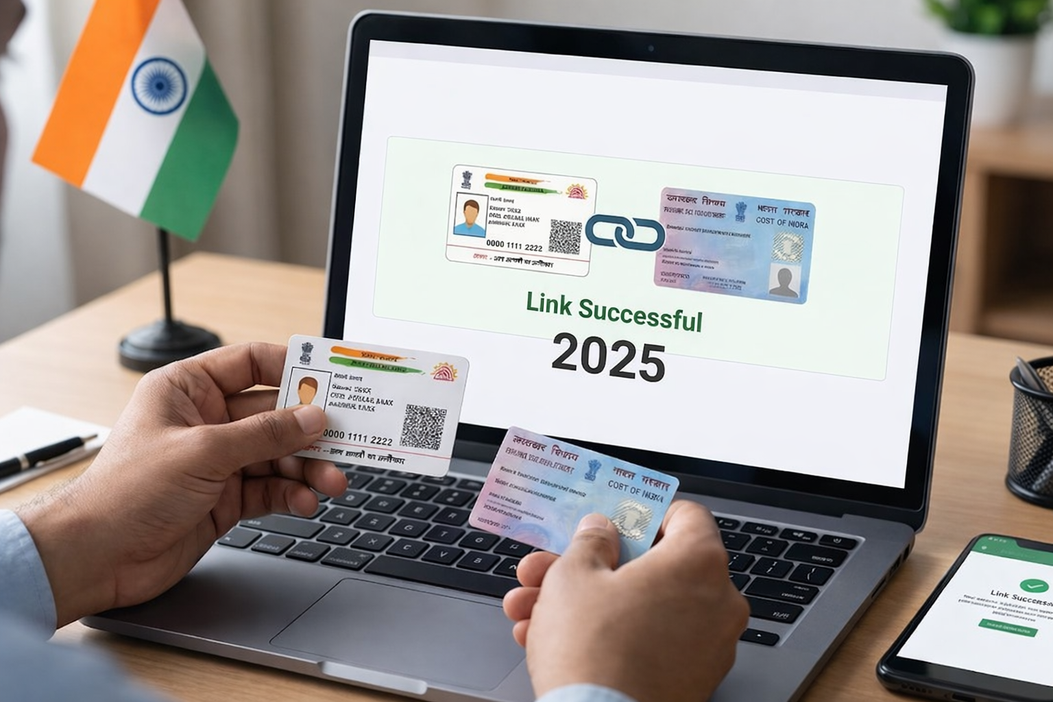आधार कार्ड पैन कार्ड लिंक