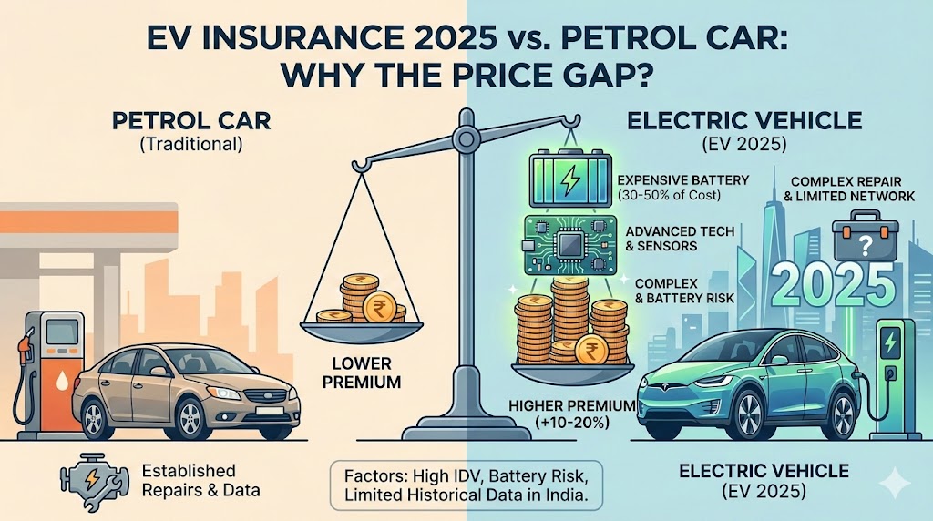 EV Insurance 2025: इलेक्ट्रिक गाड़ियों का बीमा पेट्रोल कार से महंगा क्यों है